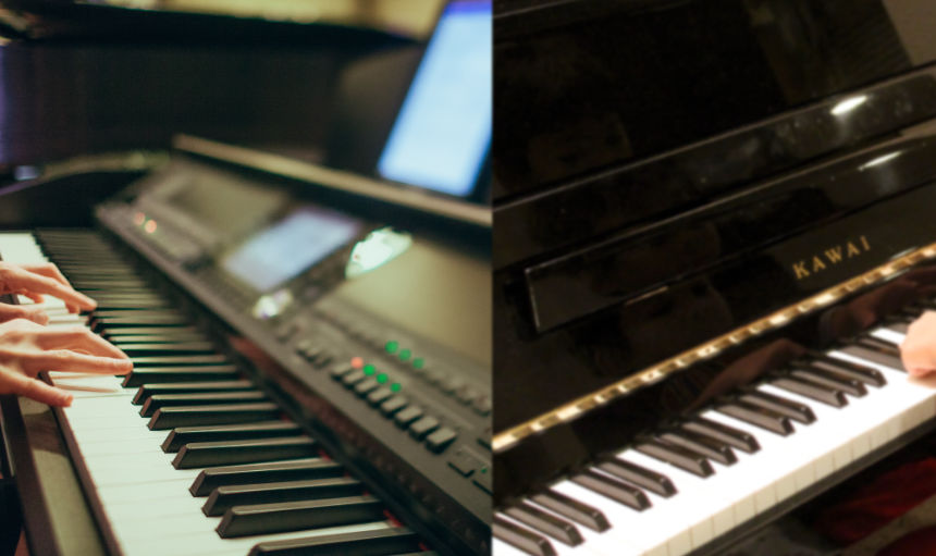 Akoestische piano vs digitale piano860/511