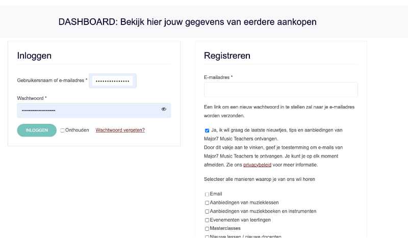 Screenshot Dashboard