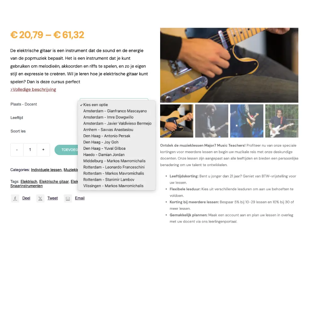 screenshot lesvariaties